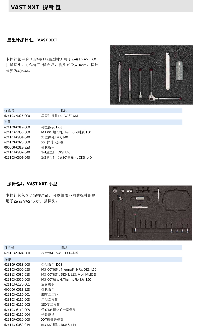 ZEISS 高品質(zhì) 德國(guó)原裝進(jìn)口 M3探針目錄-31