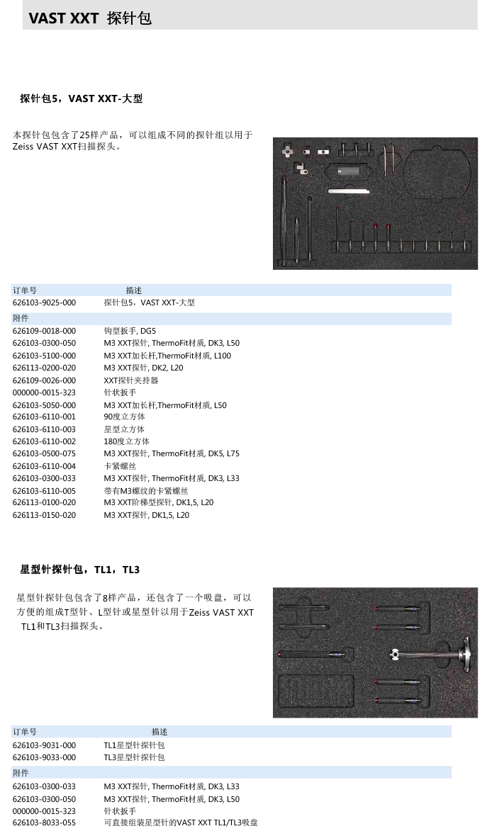 ZEISS 高品質(zhì) 德國(guó)原裝進(jìn)口 M3探針目錄-32
